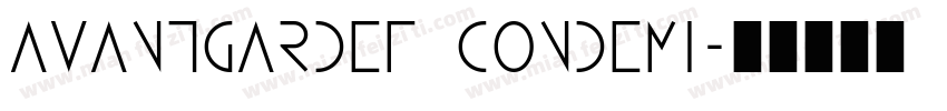 avantgardef condemi字体转换